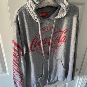 Coca Cola Gray Lightweight Hoodie